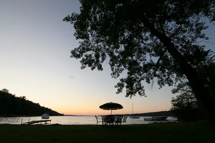 Lake Front Sunset View